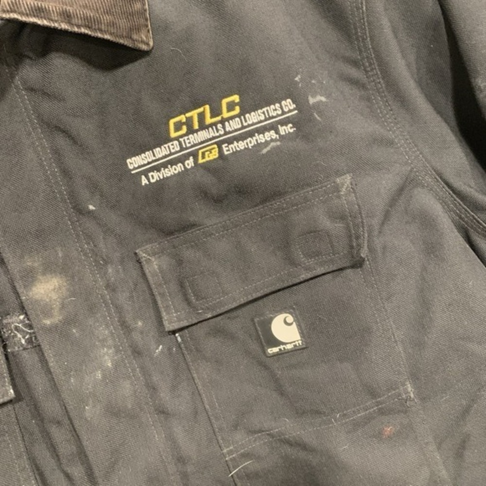 Carhartt Quilt-Lined Black Jacket C55 XL Regular Men's Duck Canvas Coat Arctic - Picture 2 of 13